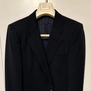 Belvest Black Blazer Sport Coat 38S-40S